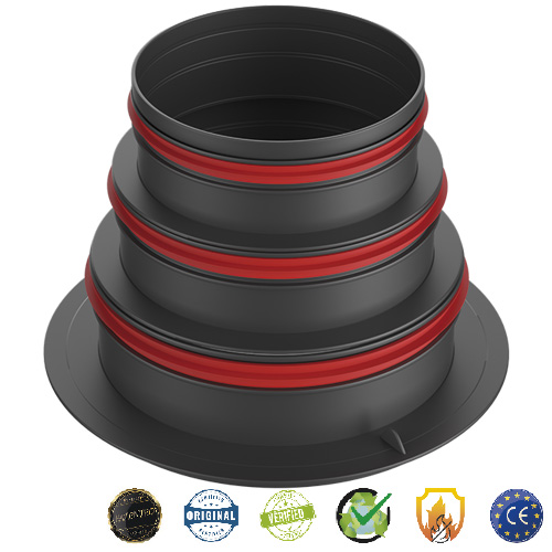 Boquilla vertical Ø125 – Ø160 – Ø200