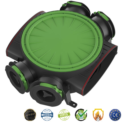 Distribuidor 4 bocas Ø75